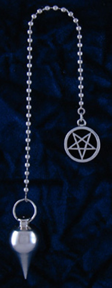 Pentagram Silver Brass Teardrop Divination Pendulum bc Pentagram Silver Brass Teardrop Divination Pendulum bc