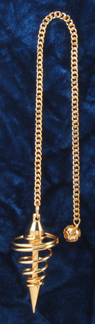 Vortex Gold Dowsing Pendulum bcc