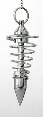 Vortex Silver Dowsing Pendulum bcc